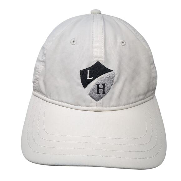 LH Logo Strapback Baseball Cap White One Size Adjustable Embroidered Pukka - Picture 1 of 11